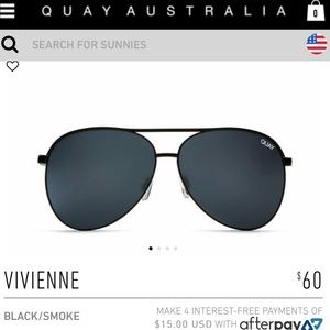 QUAY AUSTRALIA Vivienne sunglasses in black